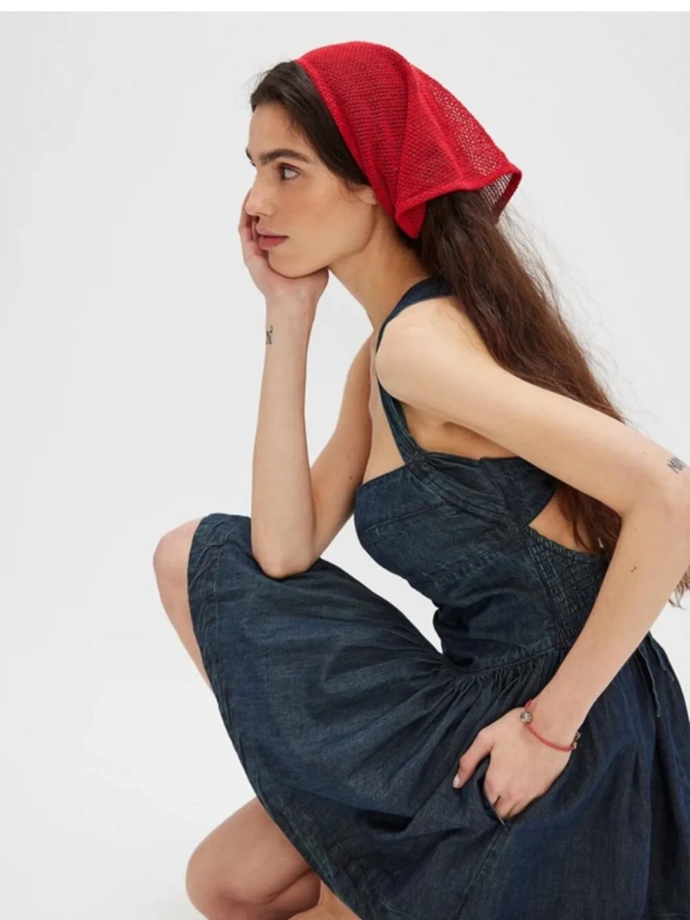 FREE PEOPLE Laurel Denim Mini Dress - Picture 3 of 11
